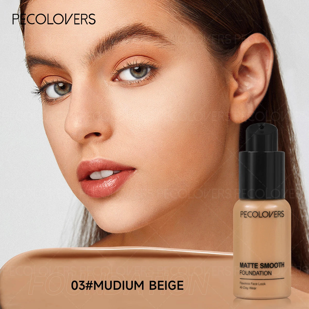 Full Coverage Waterproof Foundation – Oil-Control, Long-Lasting, Multi-Tone Fit