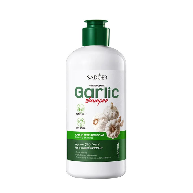 Garlic Anti-Mite Shampoo - Deep cleansing scalp care, specially designed for dandruff and itchy scalps.