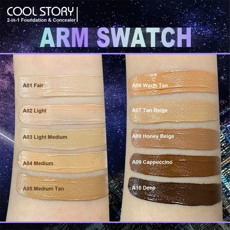 Matte Waterproof BB Cream – Long-Lasting, Hydrating 10-Color Foundation