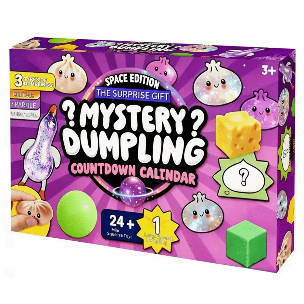 Soft Mystery Dumpling Advent Calendar Fidget Anxiety Relief 24-Day Countdown Calendar Decompression Slow Resilience