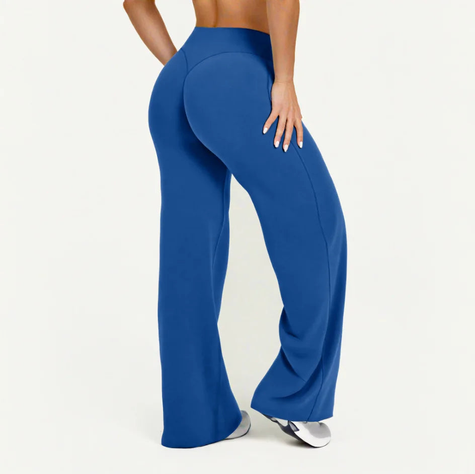 Sport Trousers SoftMotion Straight-Leg Pants Women's High Waist Yoga Bottoms GYM Naked Feel Pilates Running