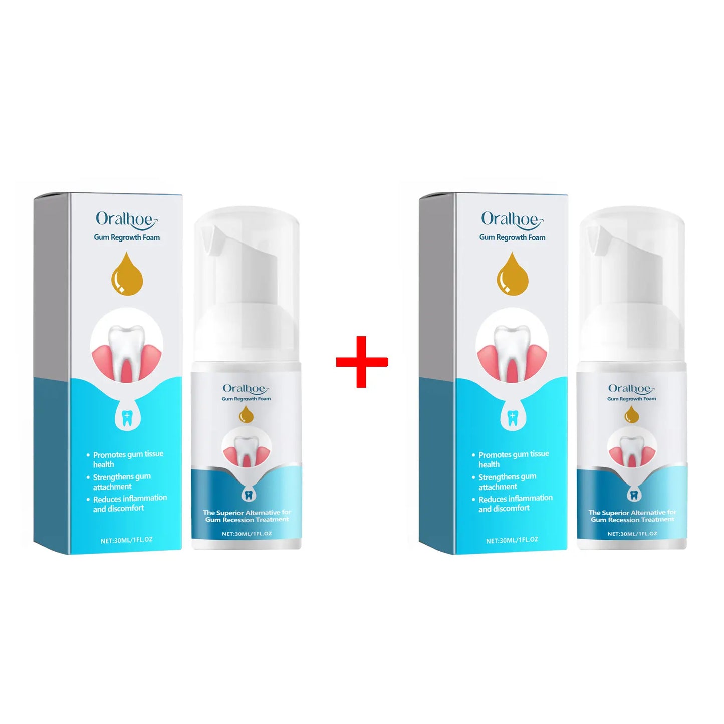Gum Regrowth Foam Repair Gingival Teeth Whiten Remove
