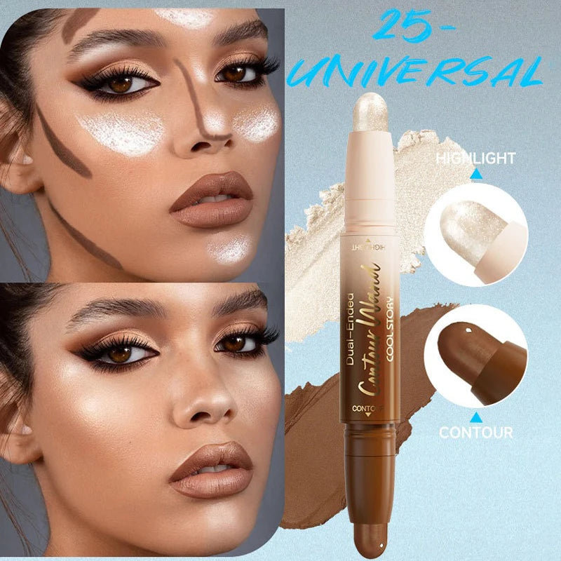 Double-Ended Contour Stick – Waterproof Highlight & Shadow Cream