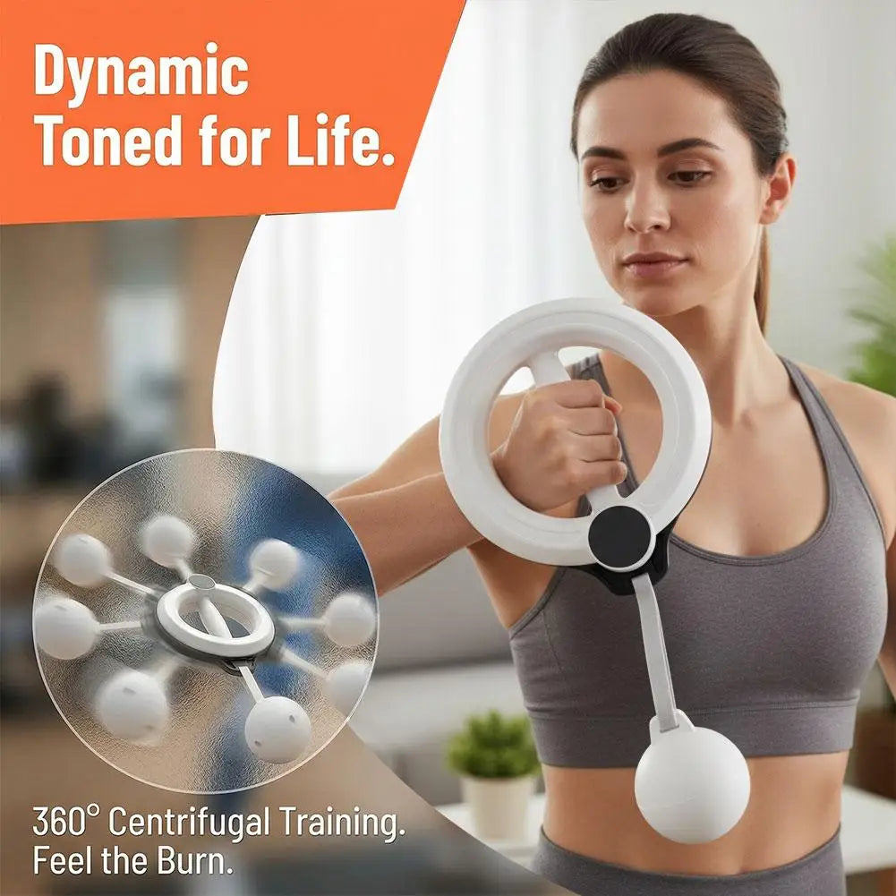360 ° Rotary Handheld Fitness Machine - Portable Arm and Full Body Workout for Home Gym, Yoga, Pilates, Reduce Fat Burning