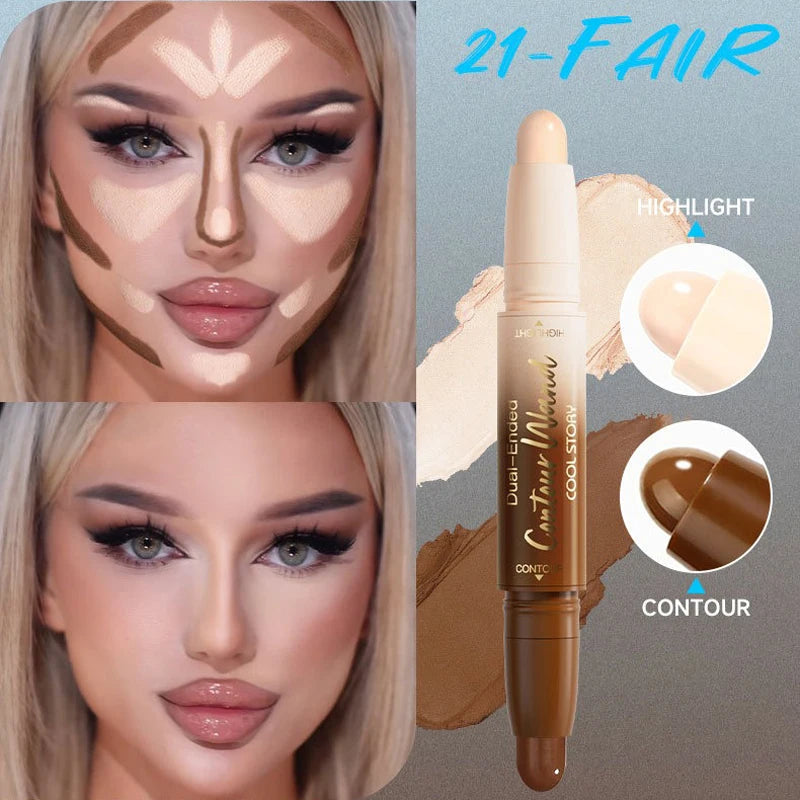 Double-Ended Contour Stick – Waterproof Highlight & Shadow Cream