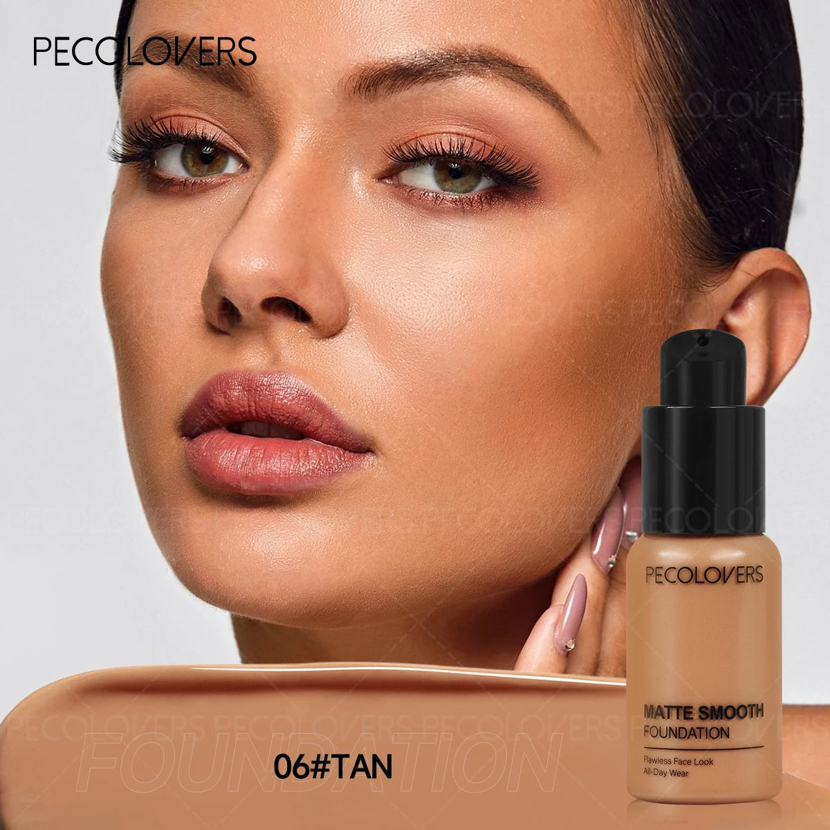 Full Coverage Waterproof Foundation – Oil-Control, Long-Lasting, Multi-Tone Fit