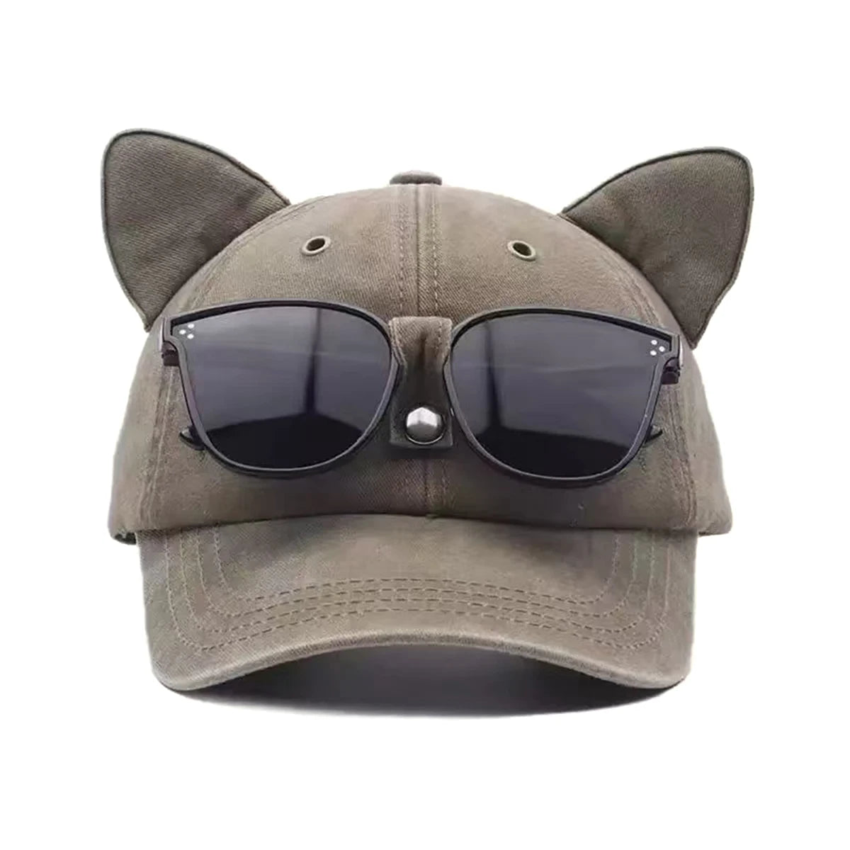 Unisex Personality Cat Ear Baseball Caps Spring Autumn Outdoor Adjustable Casual Hats Sunscreen Hat Sports Cap