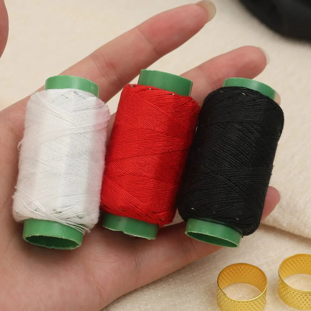 34PCS Big Eye Steel Needles Set - Long & Thin Handmade Quilting & Sewing Needles Kit for DIY Sewing Projects