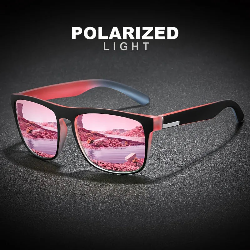 3Pcs Fantasy Gradient Mutipcolor Square Polarized Sunglasses
