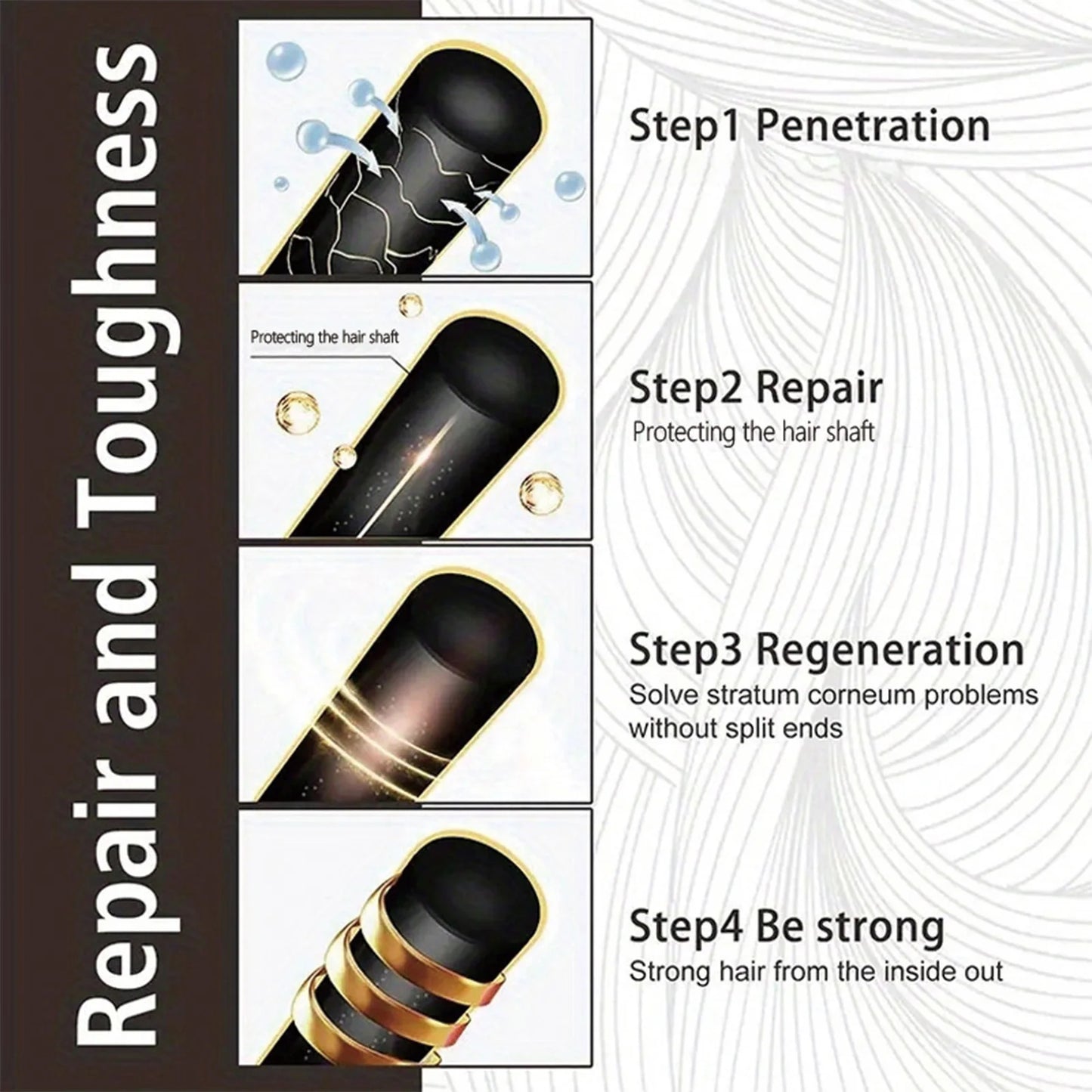 Miracle Keratin Hair Mask 5 Seconds Repair Damaged Frizz Hair