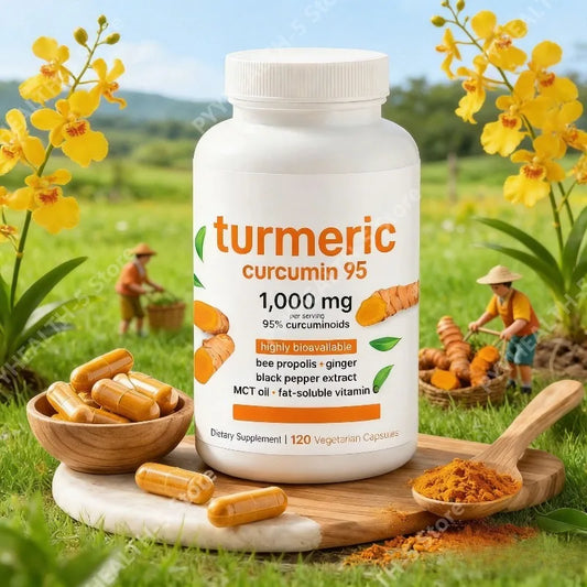 Turmeric Curcumin Supplement 1,000mg–95% Curcuminoids 120 Capsules