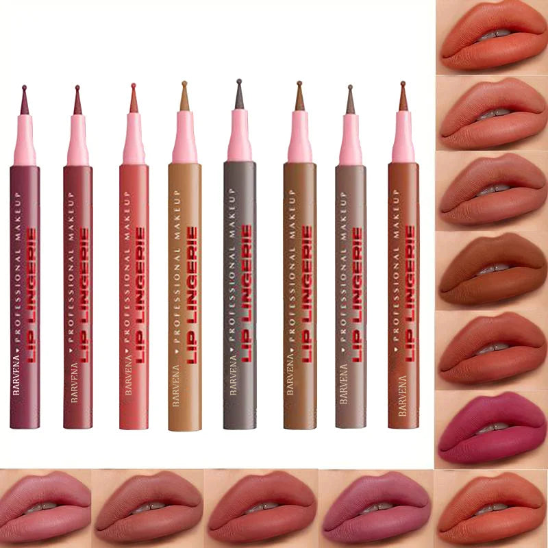 6 Colors Matte Waterproof Lip Liner – Smooth, Smudge-Proof, Hydrating