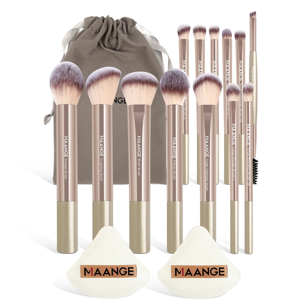 15pcs Makeup Tool 13pcs Makeup Brushes Set Foundation Powder Blush Eyeshadow Brush