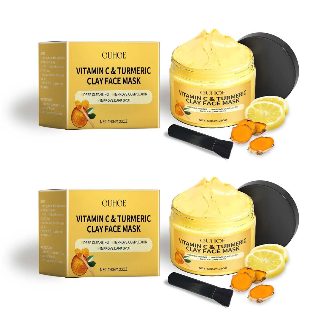 Vitamin C Turmeric Clay Mask