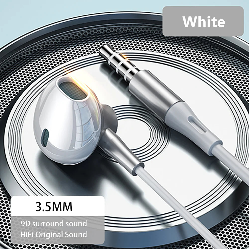 Wired Earphones USB Type C 3.5mm HiFi Headphones Bass Stereo With Volume Control Earbuds For Samsung Galaxy iPhone Huawei Xiaomi
