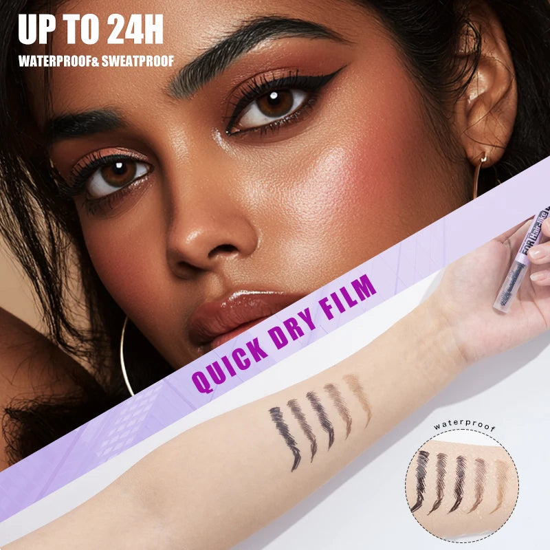 Waterproof Eyebrow Gel Pen – Long-Lasting Tattoo Liquid Brow Cream