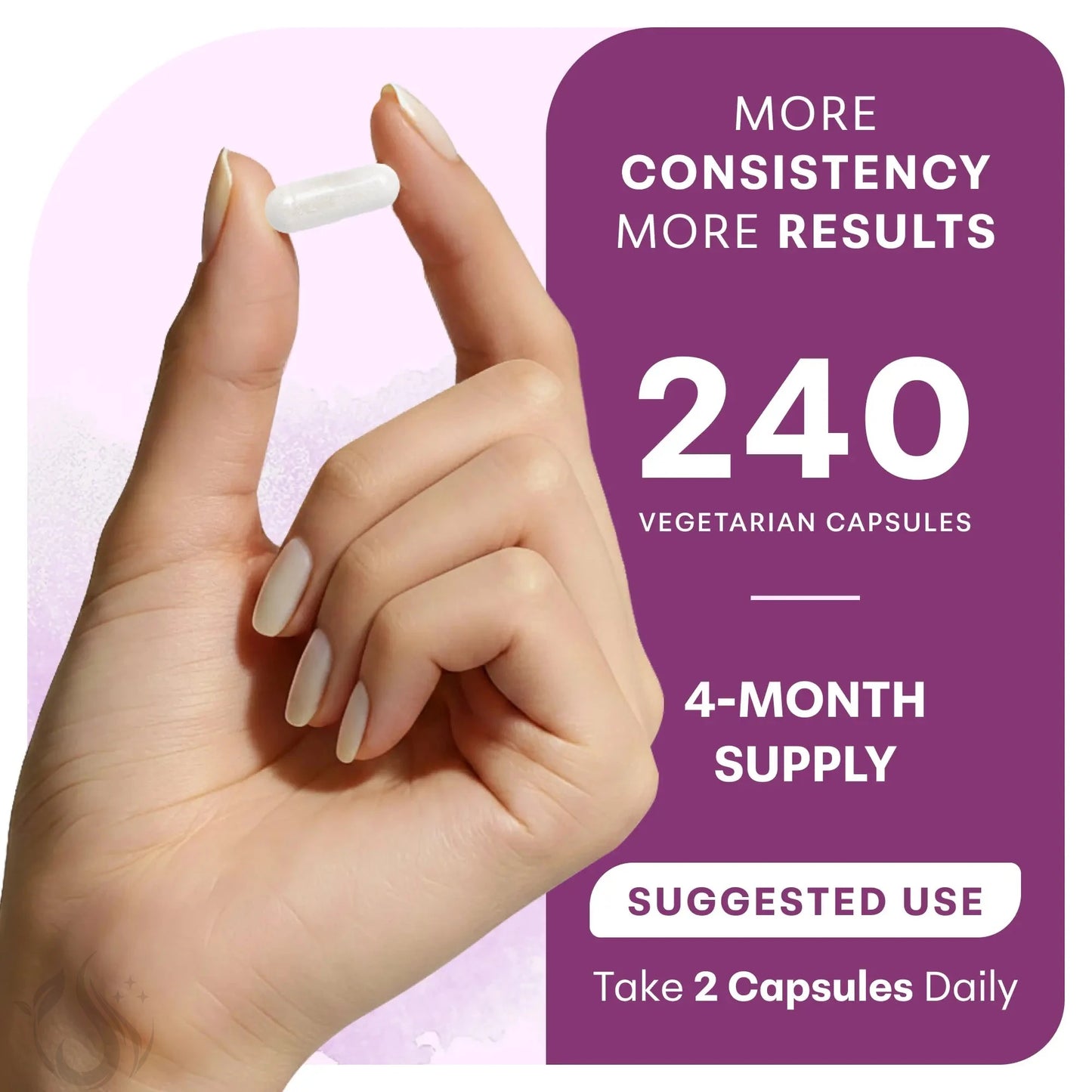 Magnesium Complex for Women, 240 Vegetarian Capsules | 20-in-1 Formula - Magnesium Blend with Vitamin D3, K2