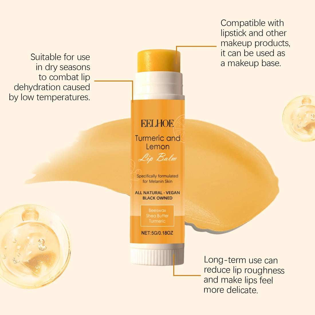 Vegan Turmeric Lemon Lip Balm