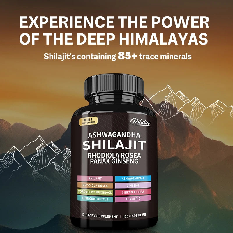 Shilajit Ashwagandha Rhodiola Rosea Boosts Energy and Endurance Increases Muscle Mass
