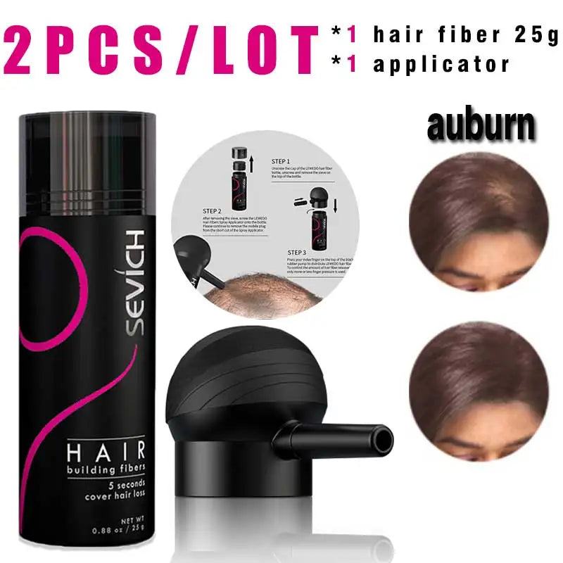 Hair Building Fiber Set Cover Sparse Hair Or Bald Spots Hair Loss Regrowth