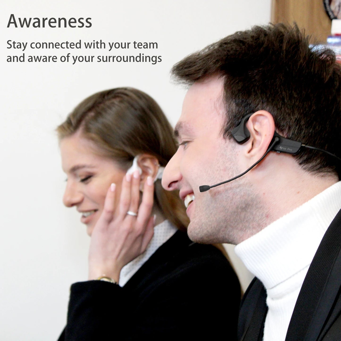 Open Air Conduction Wireless Bluetooth Headset with Microphone