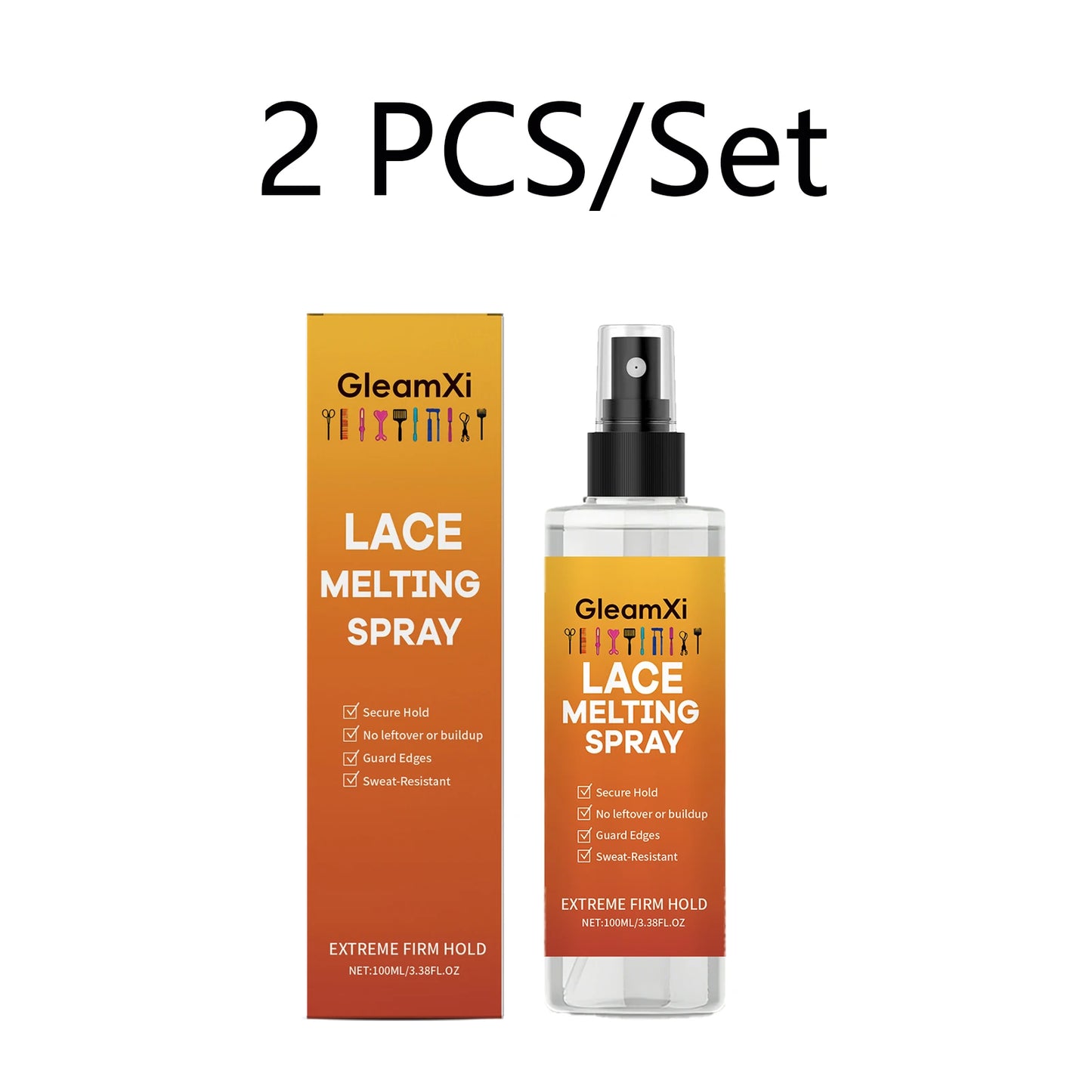 Lace Melting Spray Strong Hold Wig Adhesive Sweat Proof Invisible