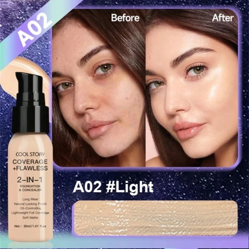 Matte Waterproof BB Cream – Long-Lasting, Hydrating 10-Color Foundation