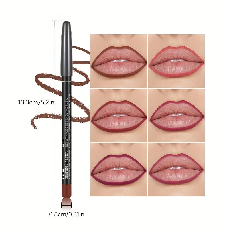Velvet Matte Waterproof Lip Liner – Long-Lasting, No-Fade Smooth Application