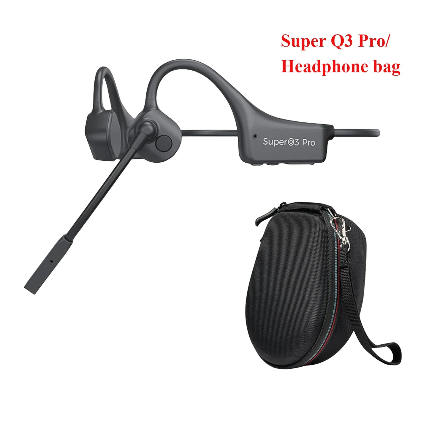 Open Air Conduction Wireless Bluetooth Headset with Microphone
