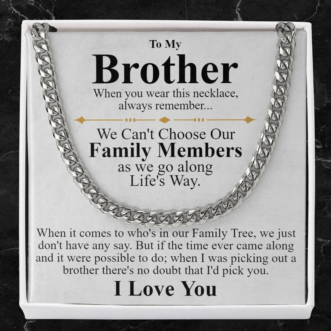To My Boyfriend Gift Promise Necklace Stainless Steel Cuban Chain Men Man Male Birthday Gifts