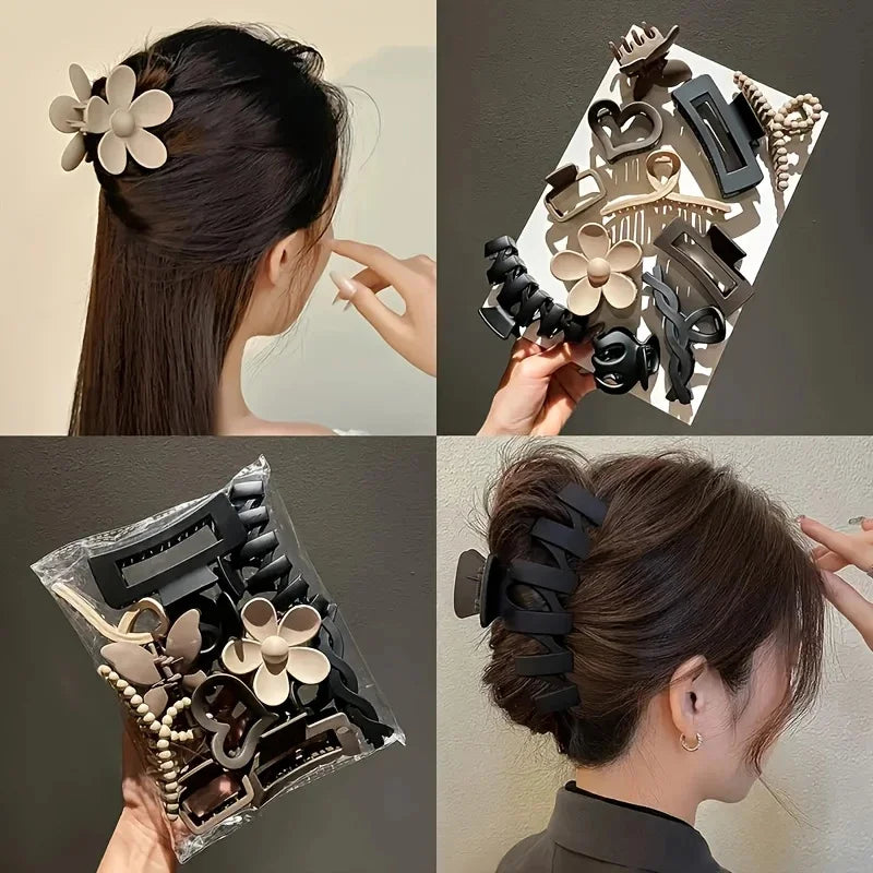 11Pcs Assorted Hair Claw Clips