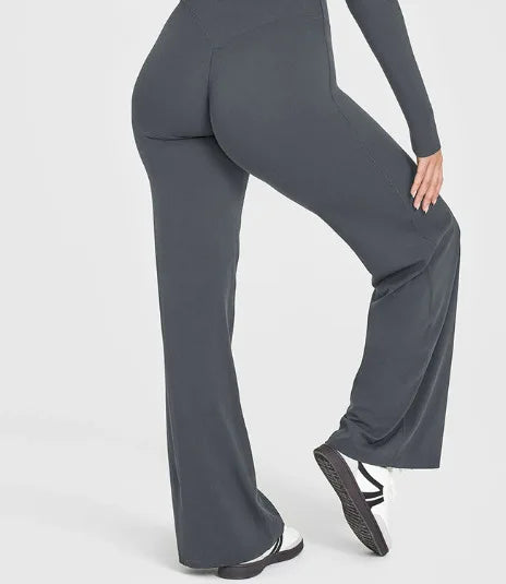 Sport Trousers SoftMotion Straight-Leg Pants Women's High Waist Yoga Bottoms GYM Naked Feel Pilates Running