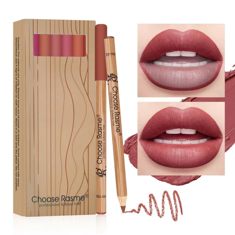 12 Color Nude Matte Lipstick Pencil