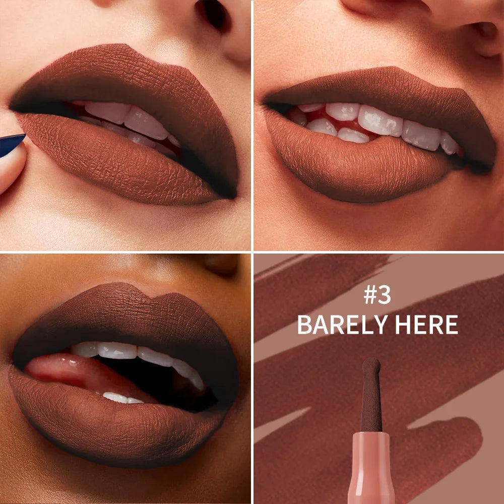 8 Colors  Waterproof Long-Lasting Lip Liner – Smudge-Proof Anti-Feathering Formula
