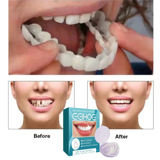 Adjustable Teeth Set Whitening Dentures Perfect Smile