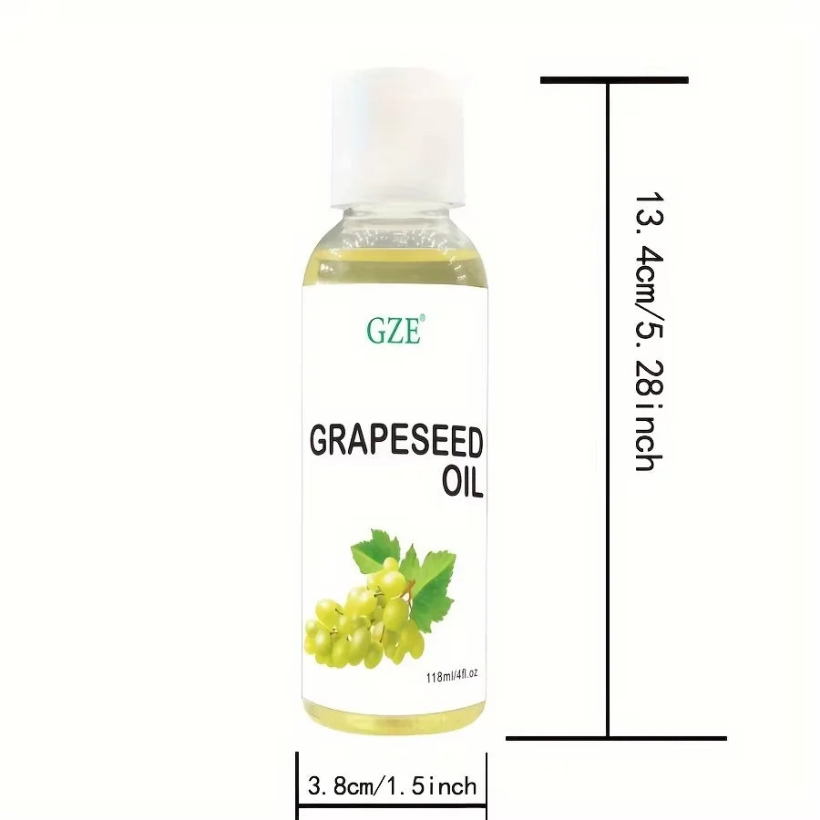 Grapeseed Oil for Sensitive Skin Light Silky Moisturizer for All Skin Type Hair Strengthens Vegan Thickening