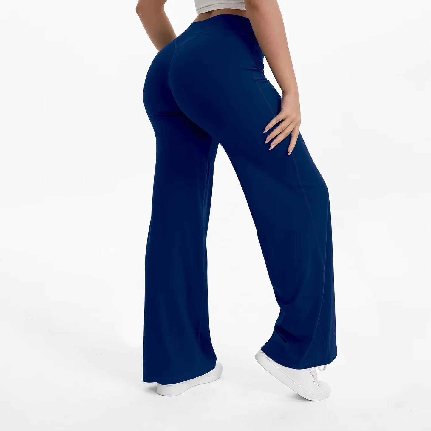 Sport Trousers SoftMotion Straight-Leg Pants Women's High Waist Yoga Bottoms GYM Naked Feel Pilates Running