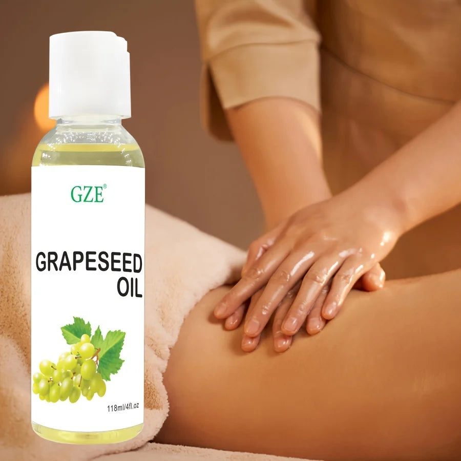 Grapeseed Oil for Sensitive Skin Light Silky Moisturizer for All Skin Type Hair Strengthens Vegan Thickening