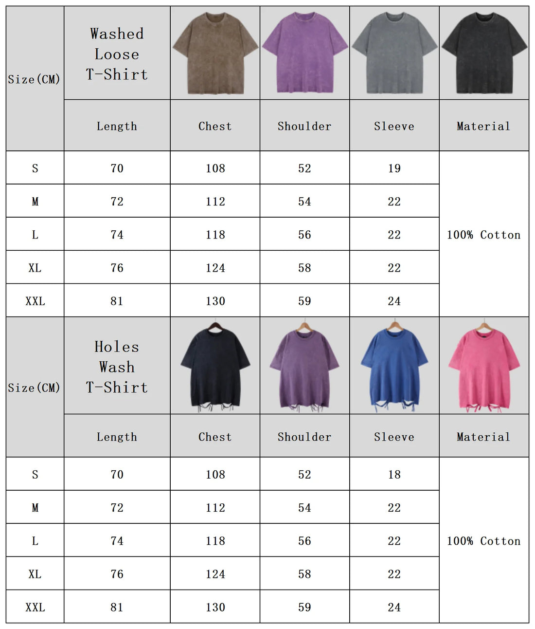 Tshirts for Men Gym Vintage Heavyweight T Shirts Cotton Workout Acid Wash Baggy Tees
