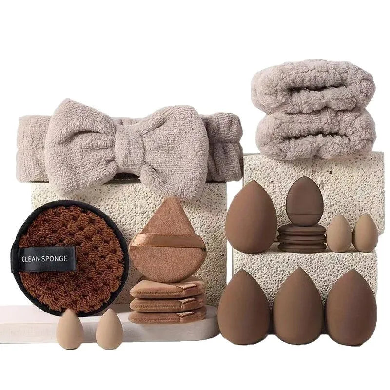 33pcs  Makeup  set Kit  Large and Small Beauty Sponges