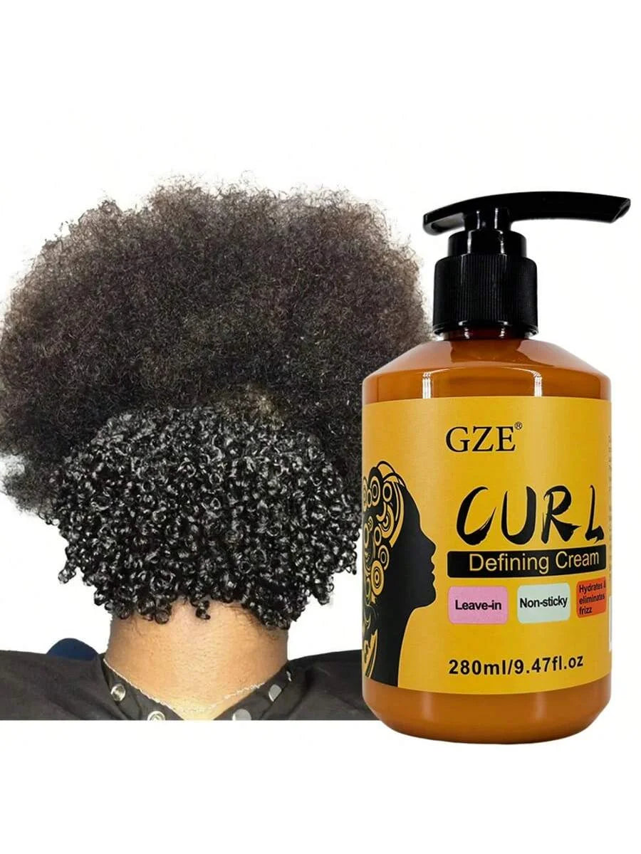 Curl Defining Cream 3 in 1 Leave-in Conditioner Non-sticky Hydrates & Eliminates Frizz Curling Cream