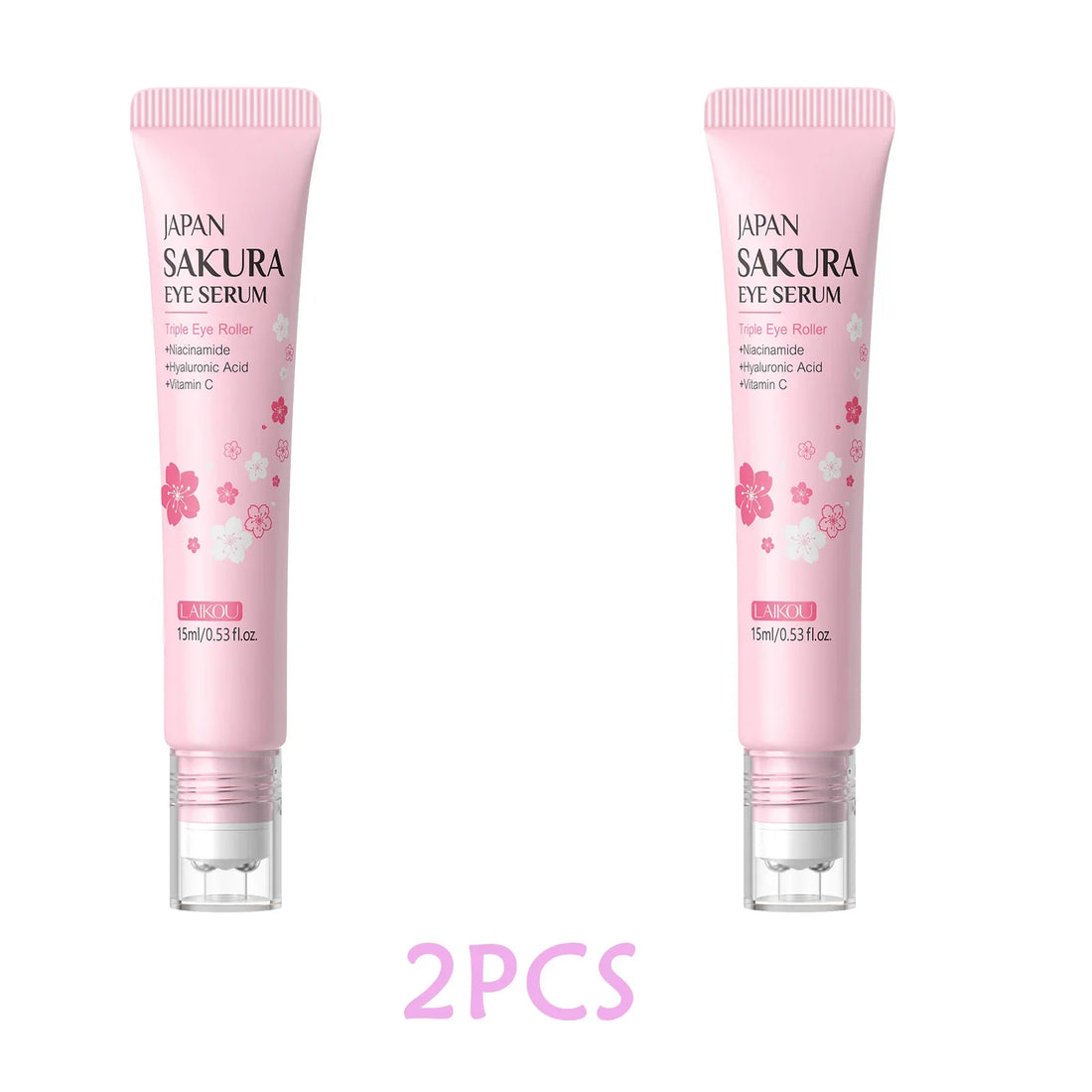 Sakura Eye Serum Roller Massage Anti-Aging,Hydrating & Brightening Eye Dark Circle