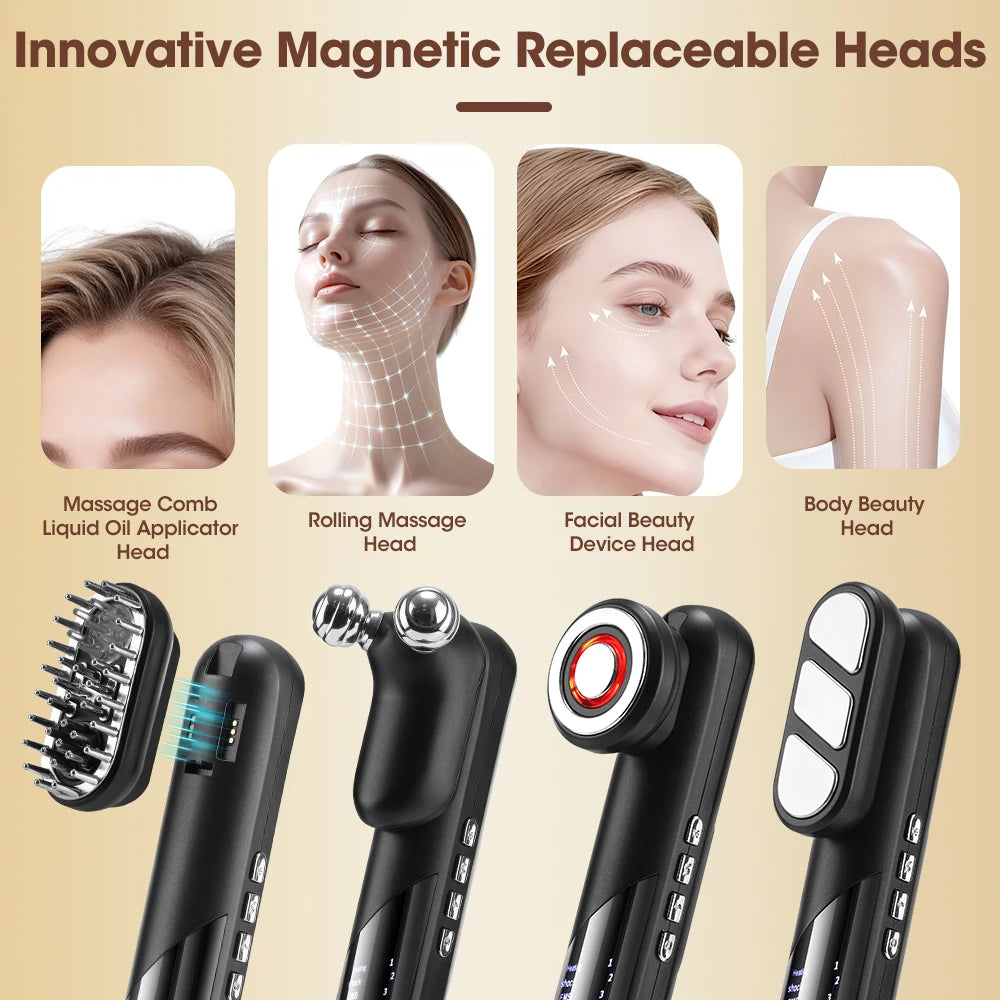 4 In 1 Multifunction Electric Massage Comb EMS Scalp Massager