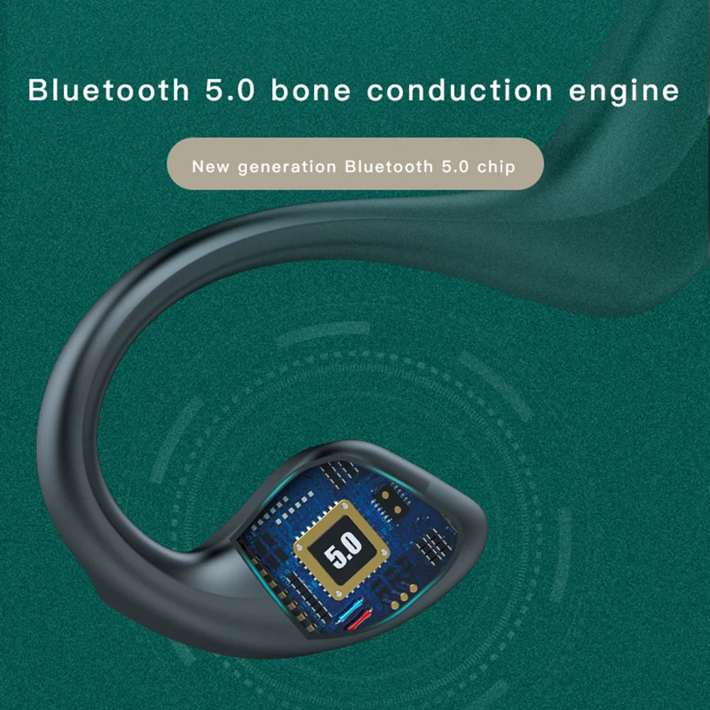 Waterproof Bone Conduction Headset Earphone Bluetooth 5.1 Wireless Sports Earphone Headset with Mic Wireless Earphone Halter