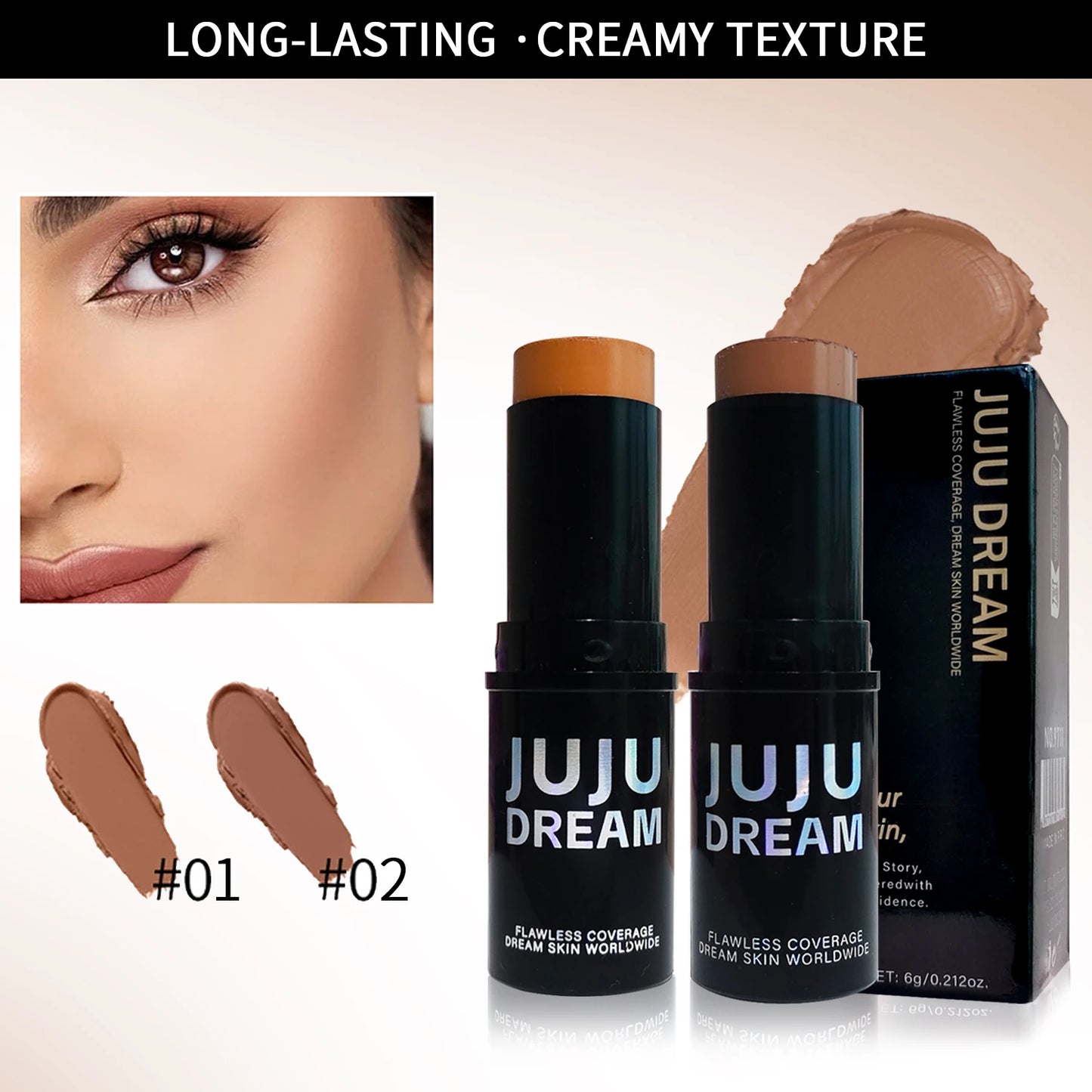 Waterproof Contour Stick – Easy Blend Concealer & Face Shaping