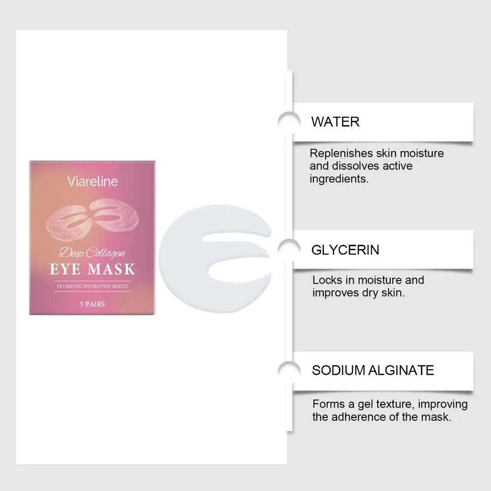 Coselan Eye Mask Collagen Peptides Deep Care Reduce Fine Lines Dark Circles