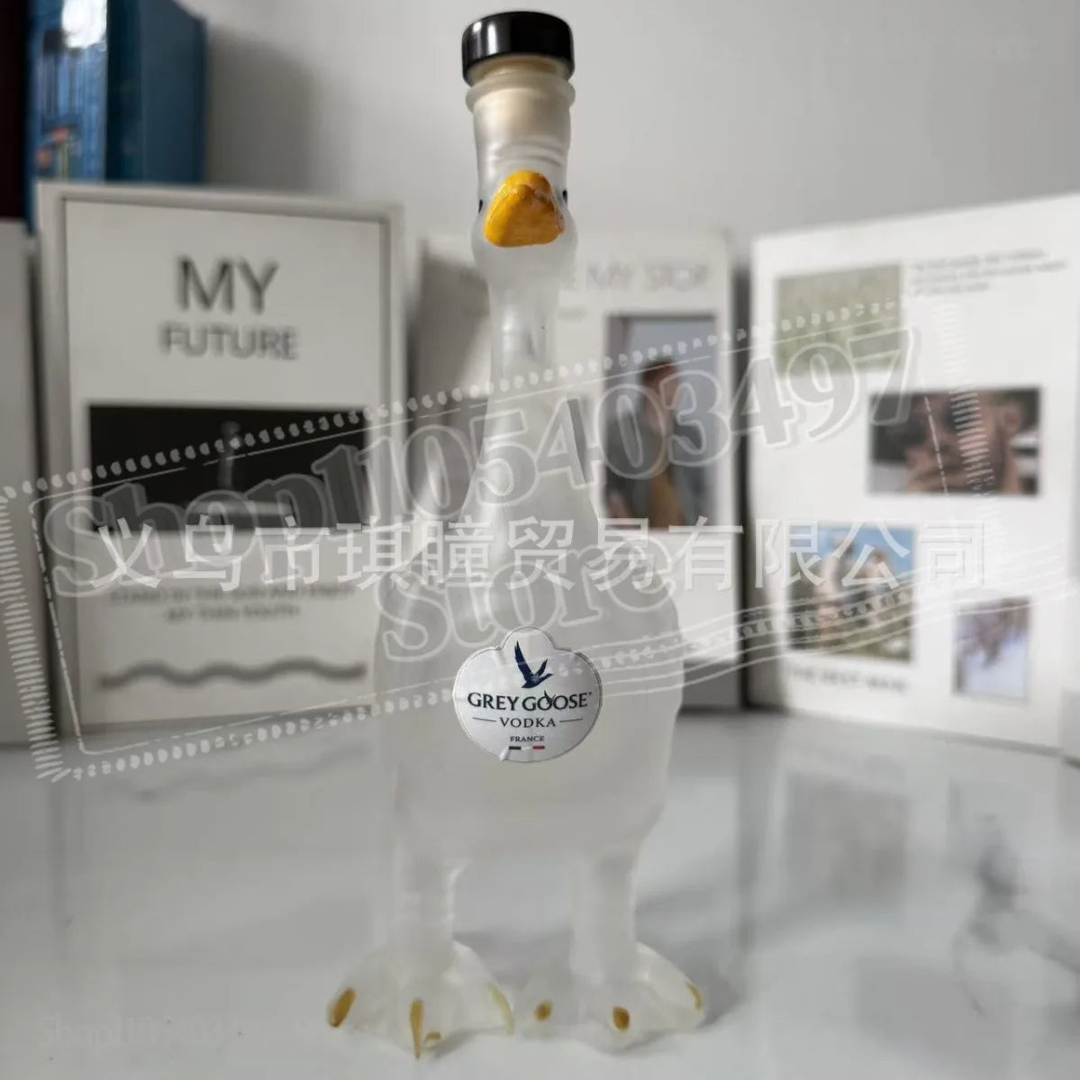 Grey Goose 30th Anniversary 3D Sculpted Vodka Bottle Collectible Display Piece