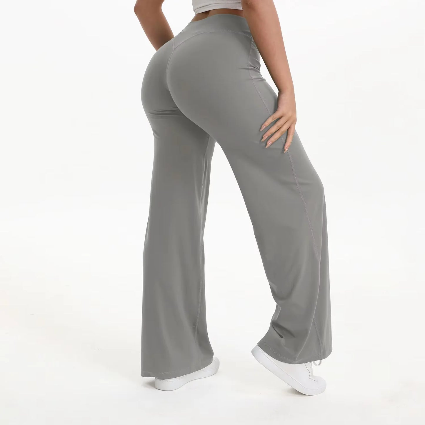 Sport Trousers SoftMotion Straight-Leg Pants Women's High Waist Yoga Bottoms GYM Naked Feel Pilates Running
