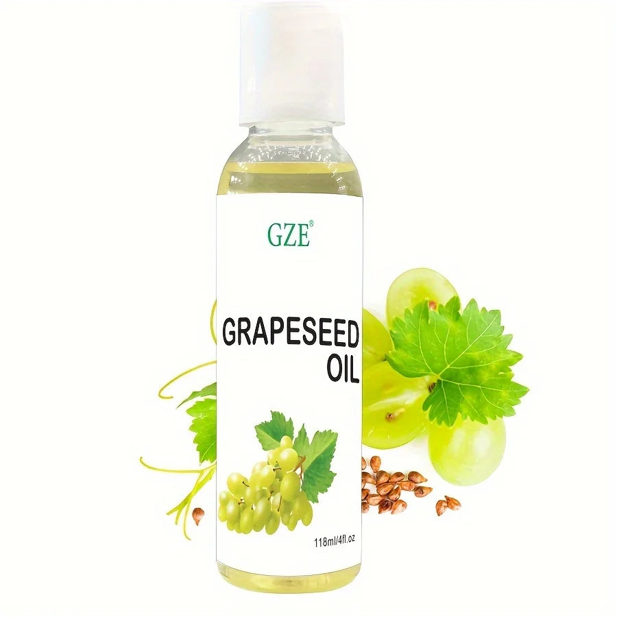 Grapeseed Oil for Sensitive Skin Light Silky Moisturizer for All Skin Type Hair Strengthens Vegan Thickening