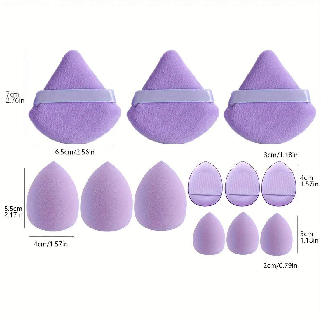 12Piece Makeup Sponge Tool Combination Set